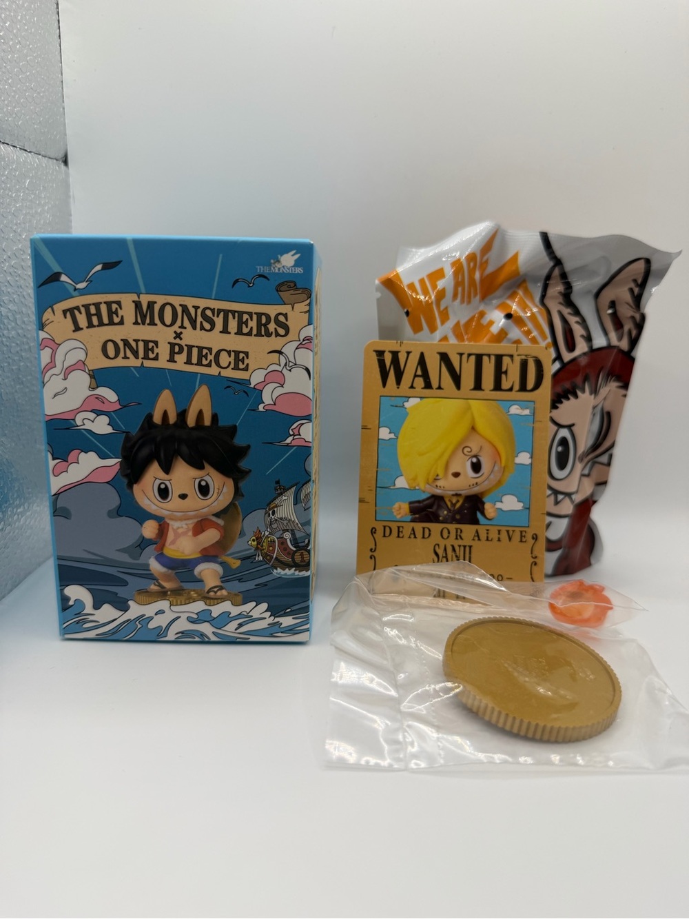 Authentic THE MONSTERS One Piece Series Figures - One Figure - Sealed Bag